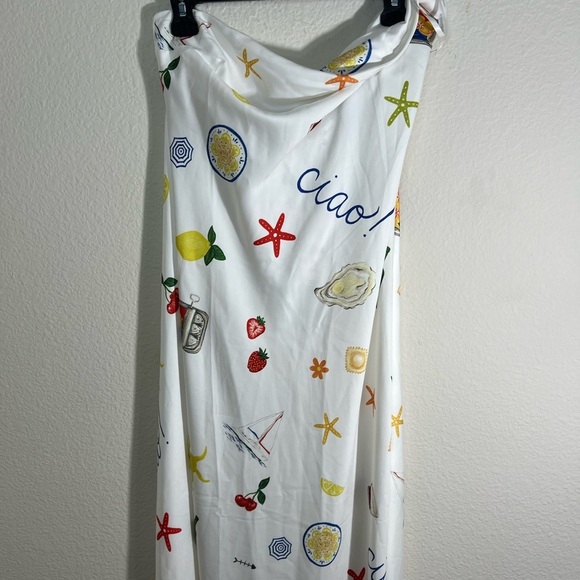 Size XL For Love & Lemons Carla Strapless Maxi Dress - Picture 8 of 9